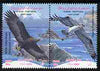 Iran & Portugal 2010 Joint Issues - White-tailed Eagle & Ospreys perf set of 2 (se-tenant pair) unmounted mint