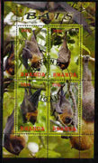 Rwanda 2010 Bats perf sheetlet containing 4 values fine cto used