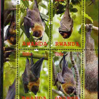 Rwanda 2010 Bats perf sheetlet containing 4 values unmounted mint