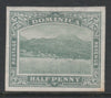 Dominica 1907 Roseau 1/2d green wmk Multiple Crown CA fine mint imperf plate proof as SG37