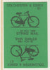 Cinderella - Great Britain 1988 Colchester & Essex £1 Strike Mail label black on green showing Bicycle and dated 28 Nov 1988 imperf tete-beche proof pair on ungummed paper