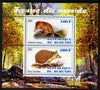 Burundi 2011 Fauna of the World - Mammals (Tenrec & Solenodon) perf sheetlet containing 2 values unmounted mint