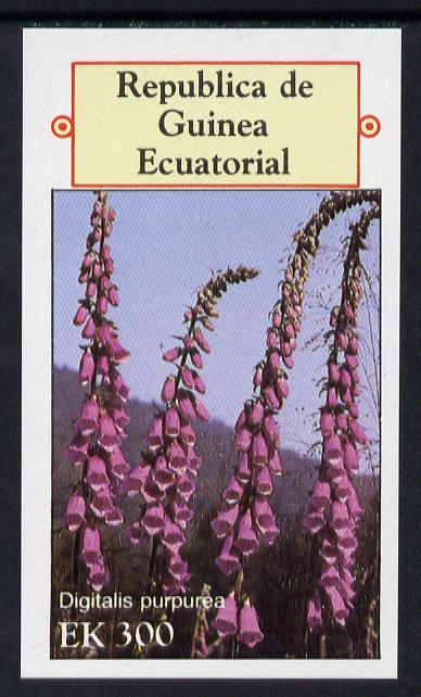 Equatorial Guinea 1977 Flowers 300ek imperf m/sheet unmounted mint