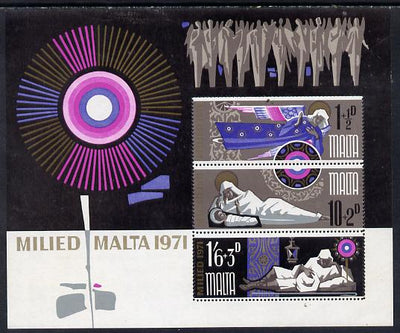 Malta 1971 Christmas m/sheet unmounted mint, SG MS 463