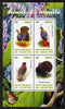 Burundi 2011 Fauna of the World - Game Birds perf sheetlet containing 4 values unmounted mint