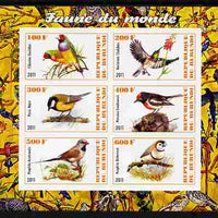 Burundi 2011 Fauna of the World - Birds imperf sheetlet containing 6 values unmounted mint