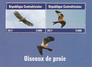 Central African Republic 2017 Birds of Prey #1 perf sheetlet containing 2 values unmounted mint. Note this item is privately produced and is offered purely on its thematic appeal