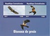 Central African Republic 2017 Birds of Prey #1 imperf sheetlet containing 2 values unmounted mint. Note this item is privately produced and is offered purely on its thematic appeal