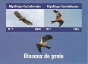 Central African Republic 2017 Birds of Prey #1 imperf sheetlet containing 2 values unmounted mint. Note this item is privately produced and is offered purely on its thematic appeal