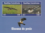 Central African Republic 2017 Birds of Prey #2 perf sheetlet containing 2 values unmounted mint. Note this item is privately produced and is offered purely on its thematic appeal