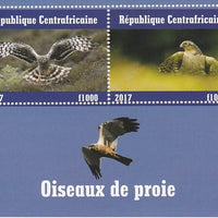 Central African Republic 2017 Birds of Prey #3 perf sheetlet containing 2 values unmounted mint. Note this item is privately produced and is offered purely on its thematic appeal