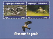Central African Republic 2017 Birds of Prey #3 perf sheetlet containing 2 values unmounted mint. Note this item is privately produced and is offered purely on its thematic appeal