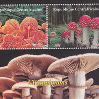 Central African Republic 2017 Fungi perf sheetlet containing 2 values unmounted mint. Note this item is privately produced and is offered purely on its thematic appeal