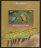 Chad 2017 Bee Eaters perf s/sheet containing 1 value unmounted mint. Note this item is privately produced and is offered purely on its thematic appeal. .