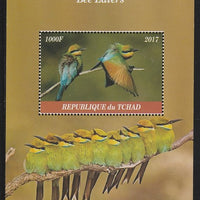Chad 2017 Bee Eaters perf s/sheet containing 1 value unmounted mint. Note this item is privately produced and is offered purely on its thematic appeal. .