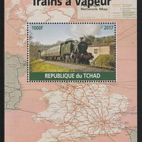 Chad 2017 Steam Trains perf s/sheet containing 1 value unmounted mint. Note this item is privately produced and is offered purely on its thematic appeal. .