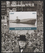 Chad 2016 Submarines of WW2 & Churchill #2 perf s/sheet containing 1 value unmounted mint. Note this item is privately produced and is offered purely on its thematic appeal. .