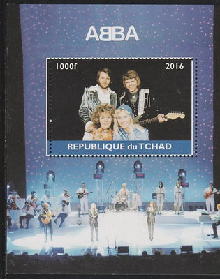 Chad 2016 Abba perf s/sheet containing 1 value unmounted mint. Note this item is privately produced and is offered purely on its thematic appeal. .
