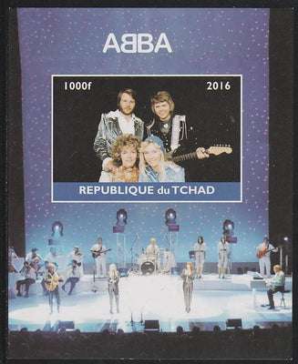 Chad 2016 Abba imperf s/sheet containing 1 value unmounted mint. Note this item is privately produced and is offered purely on its thematic appeal. .