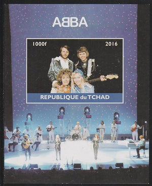 Chad 2016 Abba imperf s/sheet containing 1 value unmounted mint. Note this item is privately produced and is offered purely on its thematic appeal. .