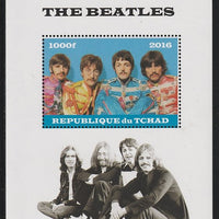 Chad 2016 The Beatles perf s/sheet containing 1 value unmounted mint. Note this item is privately produced and is offered purely on its thematic appeal. .