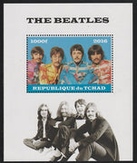 Chad 2016 The Beatles perf s/sheet containing 1 value unmounted mint. Note this item is privately produced and is offered purely on its thematic appeal. .