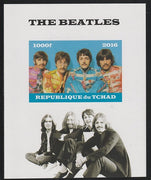 Chad 2016 The Beatles imperf s/sheet containing 1 value unmounted mint. Note this item is privately produced and is offered purely on its thematic appeal. .
