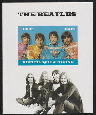 Chad 2016 The Beatles imperf s/sheet containing 1 value unmounted mint. Note this item is privately produced and is offered purely on its thematic appeal. .