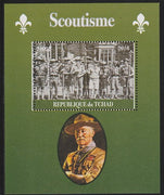 Chad 2016 Scouting perf s/sheet containing 1 value unmounted mint. Note this item is privately produced and is offered purely on its thematic appeal. .