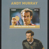 Chad 2016 Andy Murray perf s/sheet containing 1 value unmounted mint. Note this item is privately produced and is offered purely on its thematic appeal. .