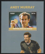 Chad 2016 Andy Murray perf s/sheet containing 1 value unmounted mint. Note this item is privately produced and is offered purely on its thematic appeal. .