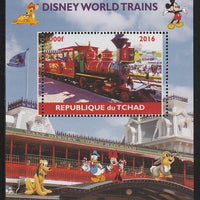 Chad 2016 Disneyworld Trains #1 perf s/sheet containing 1 value unmounted mint. Note this item is privately produced and is offered purely on its thematic appeal. .