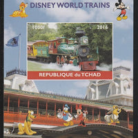 Chad 2016 Disneyworld Trains #2 imperf s/sheet containing 1 value unmounted mint. Note this item is privately produced and is offered purely on its thematic appeal. .