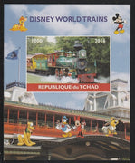Chad 2016 Disneyworld Trains #2 imperf s/sheet containing 1 value unmounted mint. Note this item is privately produced and is offered purely on its thematic appeal. .
