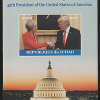 Chad 2017 Donald Trump #1 imperf s/sheet containing 1 value unmounted mint. Note this item is privately produced and is offered purely on its thematic appeal. .