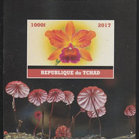 Chad 2017 Orchids imperf s/sheet containing 1 value unmounted mint. Note this item is privately produced and is offered purely on its thematic appeal. .