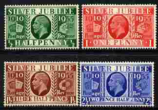 Great Britain 1935 KG5 Silver Jubilee set set of 4 unmounted mint, SG 453-6