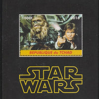 Chad 2016 Star Wars perf s/sheet containing 1 value unmounted mint. Note this item is privately produced and is offered purely on its thematic appeal. .