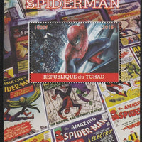 Chad 2016 Spiderman perf s/sheet containing 1 value unmounted mint. Note this item is privately produced and is offered purely on its thematic appeal. .