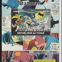 Chad 2017 Batman perf s/sheet containing 1 value unmounted mint. Note this item is privately produced and is offered purely on its thematic appeal. .