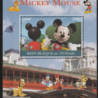 Chad 2016 Mickey Mouse perf s/sheet containing 1 value unmounted mint. Note this item is privately produced and is offered purely on its thematic appeal. .