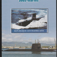Central African Republic 2016 Submarines perf s/sheet containing 1 value unmounted mint. Note this item is privately produced and is offered purely on its thematic appeal