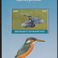 Central African Republic 2016 Kingfisher perf s/sheet containing 1 value unmounted mint. Note this item is privately produced and is offered purely on its thematic appeal