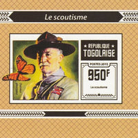 Togo 2015 Scouting #1 imperf deluxe sheet unmounted mint. Note this item is privately produced and is offered purely on its thematic appeal