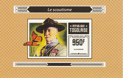 Togo 2015 Scouting #1 imperf deluxe sheet unmounted mint. Note this item is privately produced and is offered purely on its thematic appeal