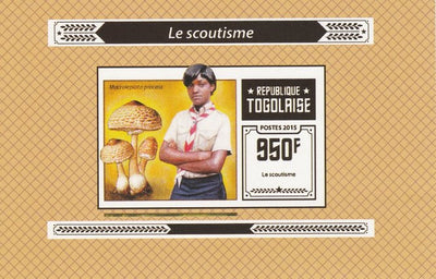 Togo 2015 Scouting #2 imperf deluxe sheet unmounted mint. Note this item is privately produced and is offered purely on its thematic appeal