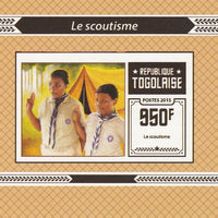 Togo 2015 Scouting #6 imperf deluxe sheet unmounted mint. Note this item is privately produced and is offered purely on its thematic appeal