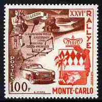 Monaco 1956 26th Monte Carlo Rally 100f unmounted mint SG 577