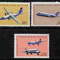 Netherlands Antilles 1968 Dutch Antillean Airlines perf set of 3 unmounted mint SG 510-12