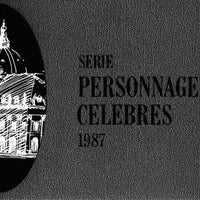 France 1987 15f30 Booklet containing pane of Celebrities complete and very fine